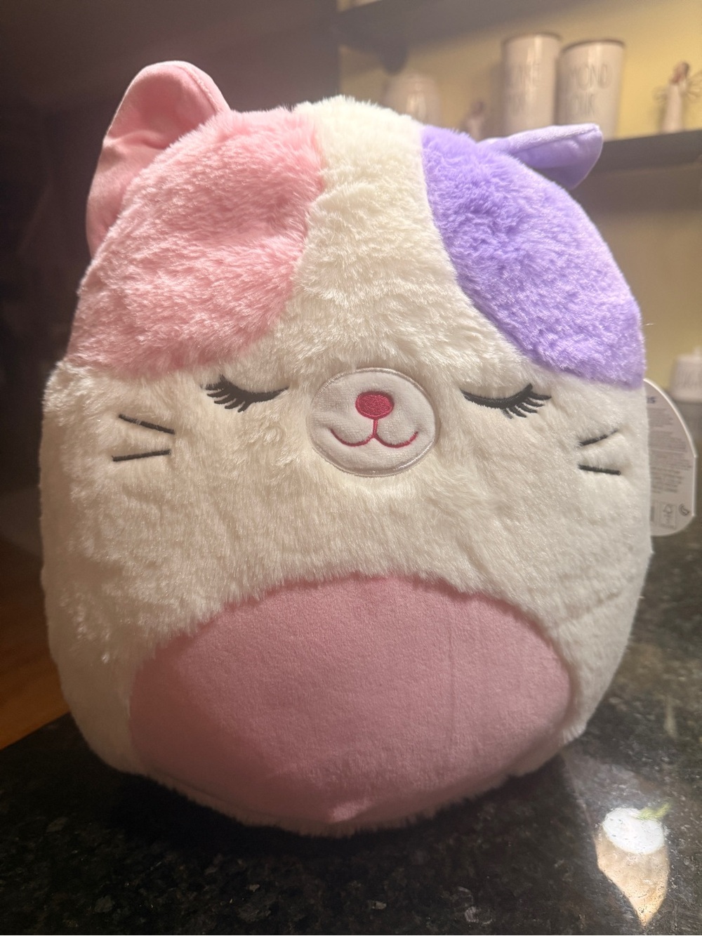 Squishmallow Fuzz A Mallows Original Nell the Calico Cat RARE New w/ Tags